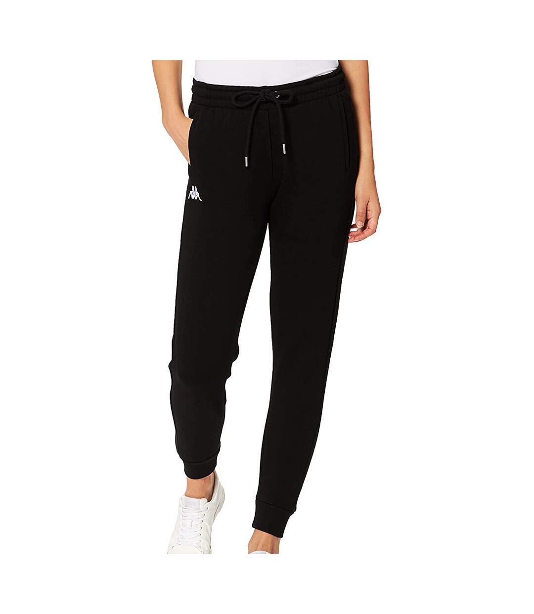 Pantalon Noir Femme Kappa Theek Slim-1