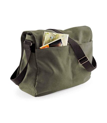 Quadra Vintage Messenger Bag (Vintage Military Green) (One Size) - UTPC6486