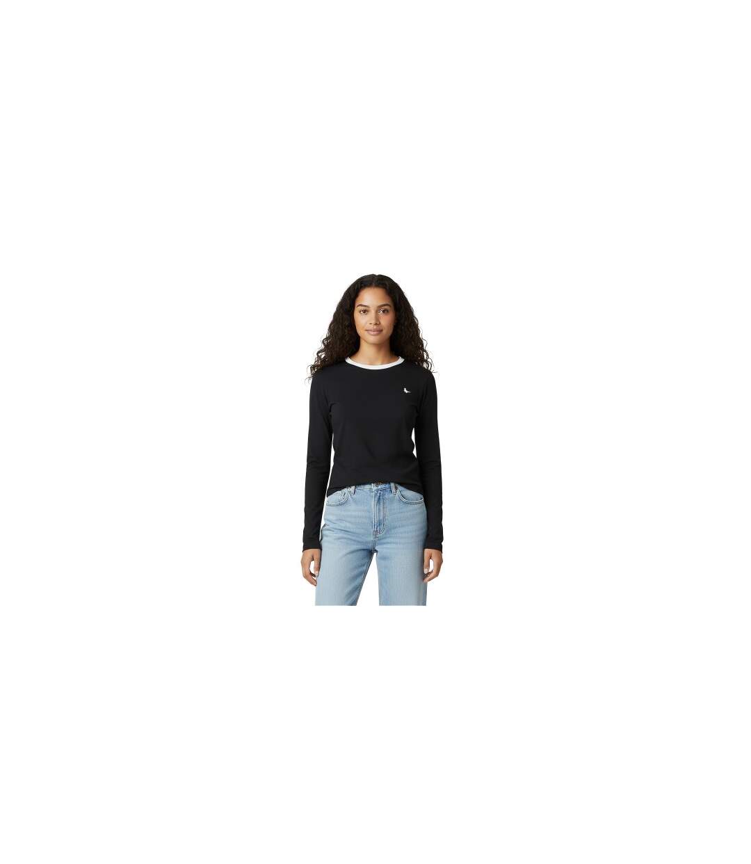 T-shirt Manches Longues Trinkey Femme Noir Jack Wills-1