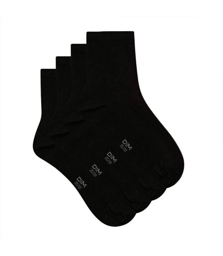 Lot de 2 Paires de Mi-Chaussettes Basique Coton