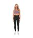 Womens/ladies Mesh Panel Sports Bra Grey Missy Empire-3