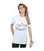 Disney Femme/Ladies - Mickey Mouse Love Hands - T-shirt boyfriend en coton (Blanc) - UTBI36146-2