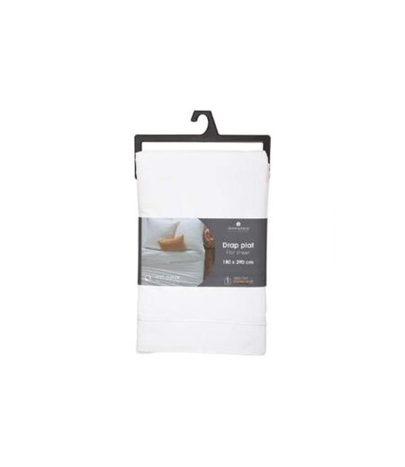 Drap Plat Intérieur 180x290cm Blanc