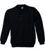 Sweat-shirt col polo - homme - JN041 - noir