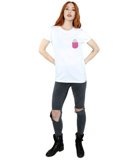 Disney Aristocats Marie Chest Coton Boyfriend T-Shirt Femme/Dames (Blanc) - UTBI16907