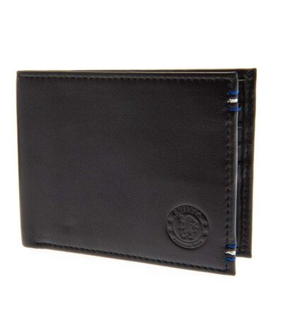 Chelsea FC Leather Mens Stitched Wallet (Black) (One Size) - UTTA4913
