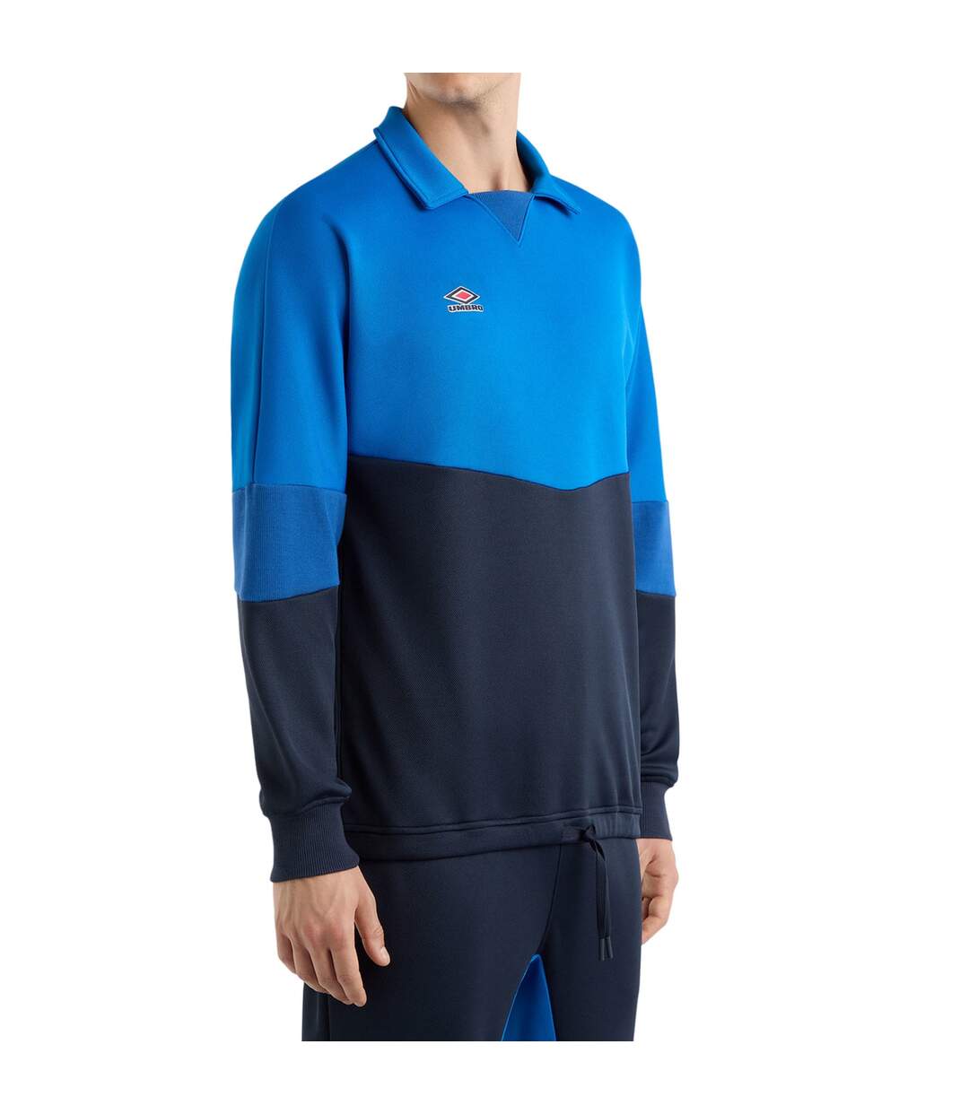 Mens drill top victoria blue/dark navy/limoges Umbro-1