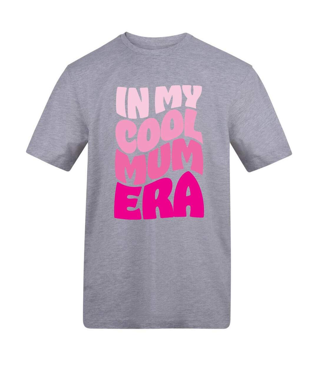 Womens/ladies In My Cool Mum Era T-shirt Grey AWD-1