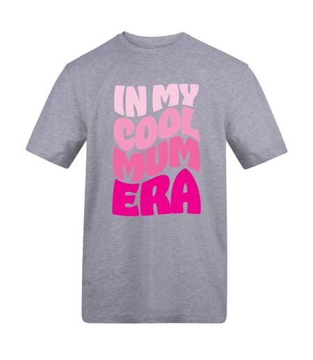 Womens/ladies In My Cool Mum Era T-shirt Grey AWD