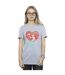 Disney Femme/Ladies The Little Mermaid Love Daddy Cotton Boyfriend T-Shirt (Gris sportif) - UTBI30984-2