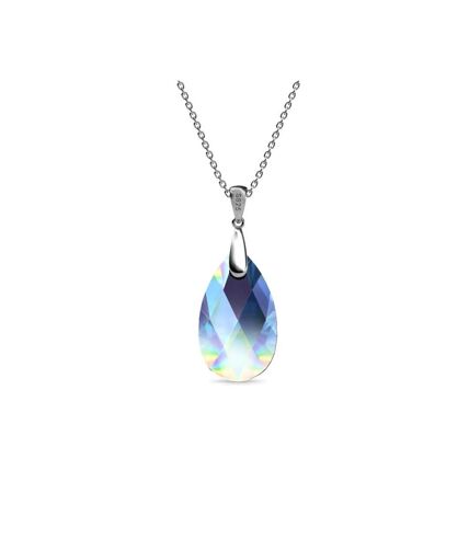 Pendentifs Raindrop - Argenté et Blanc brillant