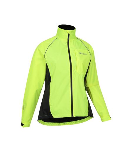 Womens/ladies Adrenaline Ii Iso-viz Waterproof Jacket Bright Yellow Mountain Warehouse