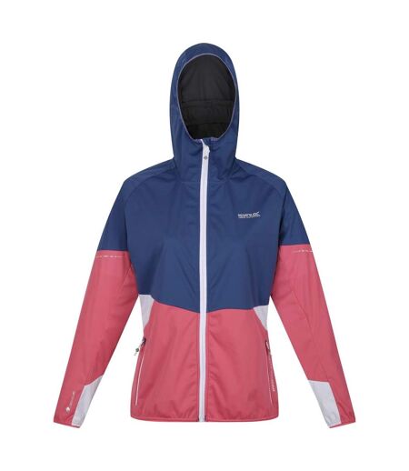 Womens/ladies Tarvos V Colour Block Lightweight Soft Shell Jacket Fruit Dove Dusty Denim Regatta