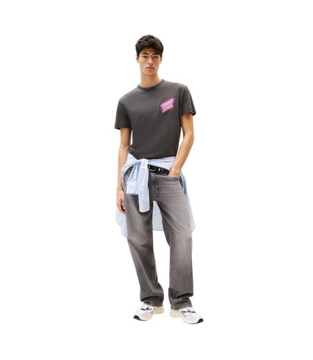 T-shirt Motif/style Enseigne Néon Homme Noir Tommy Jeans