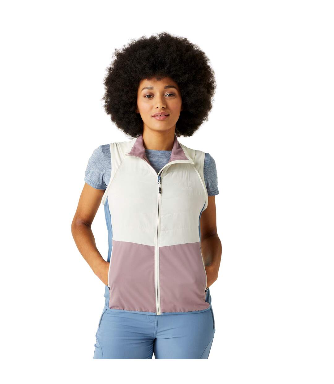 Veste hybride steren femme blanc / bleu chiné Regatta