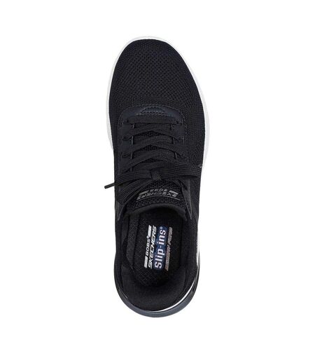 Baskets Bobs Arc Waves 2.0 Femme Noir Blanc Skechers