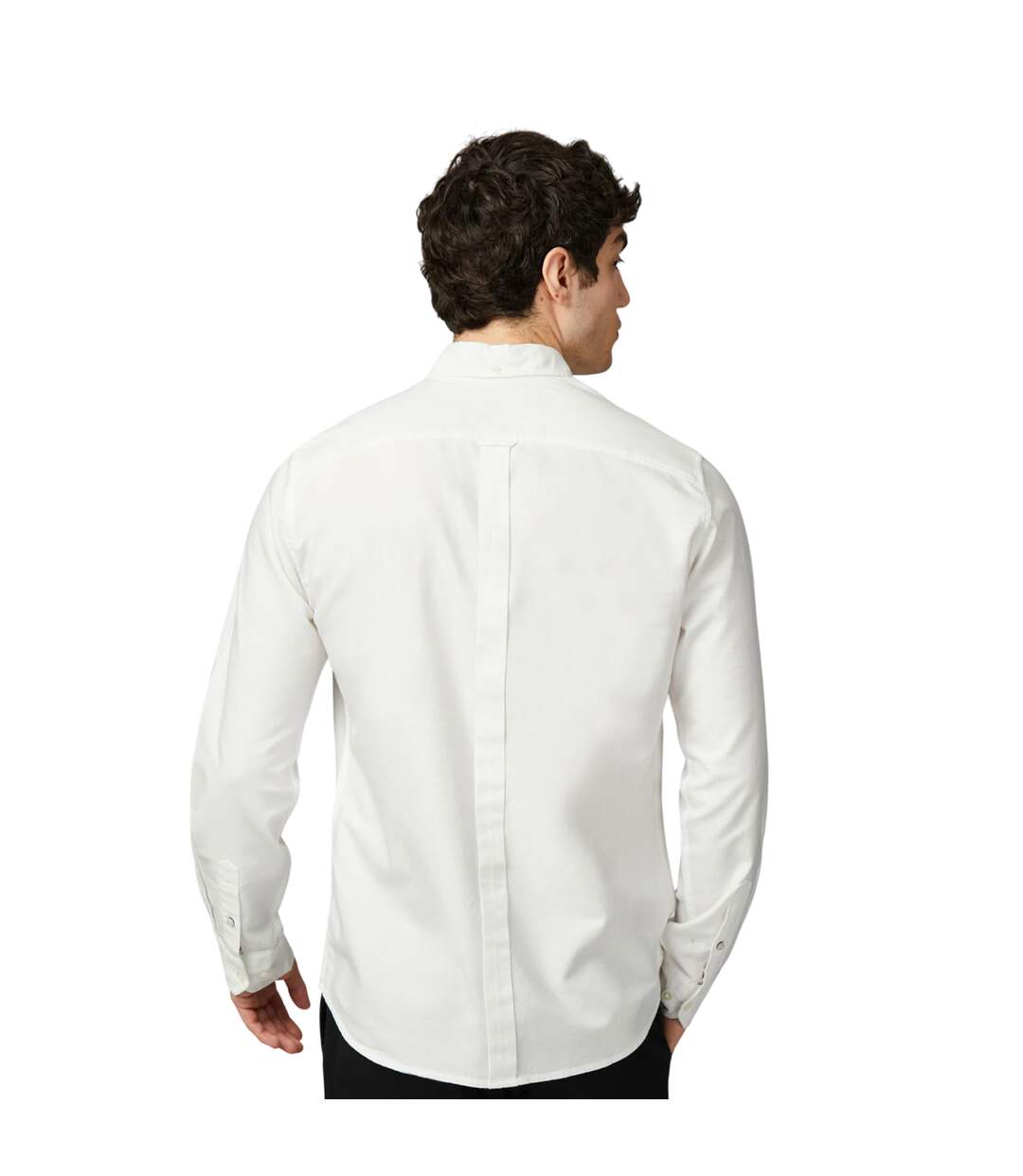 Chemise Manches Longues Motif/style Signature Homme Blanc Ben Sherman-3