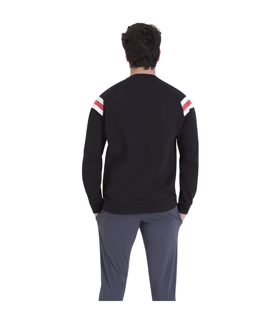Pyjama long homme Molleton Athena-3