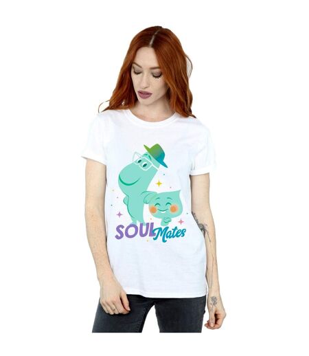 Disney Femme/Les femmes Soul Joe and 22 Soulmates T-Shirt Boyfriend en coton (Blanc) - UTBI49118