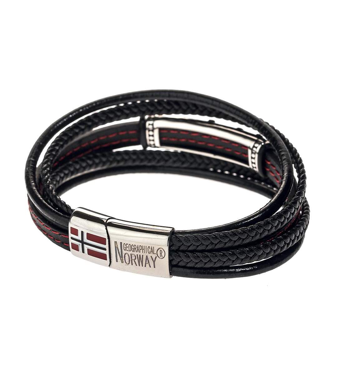 Bracelet noir/rouge homme geographical norway 315129 - taille unique-2