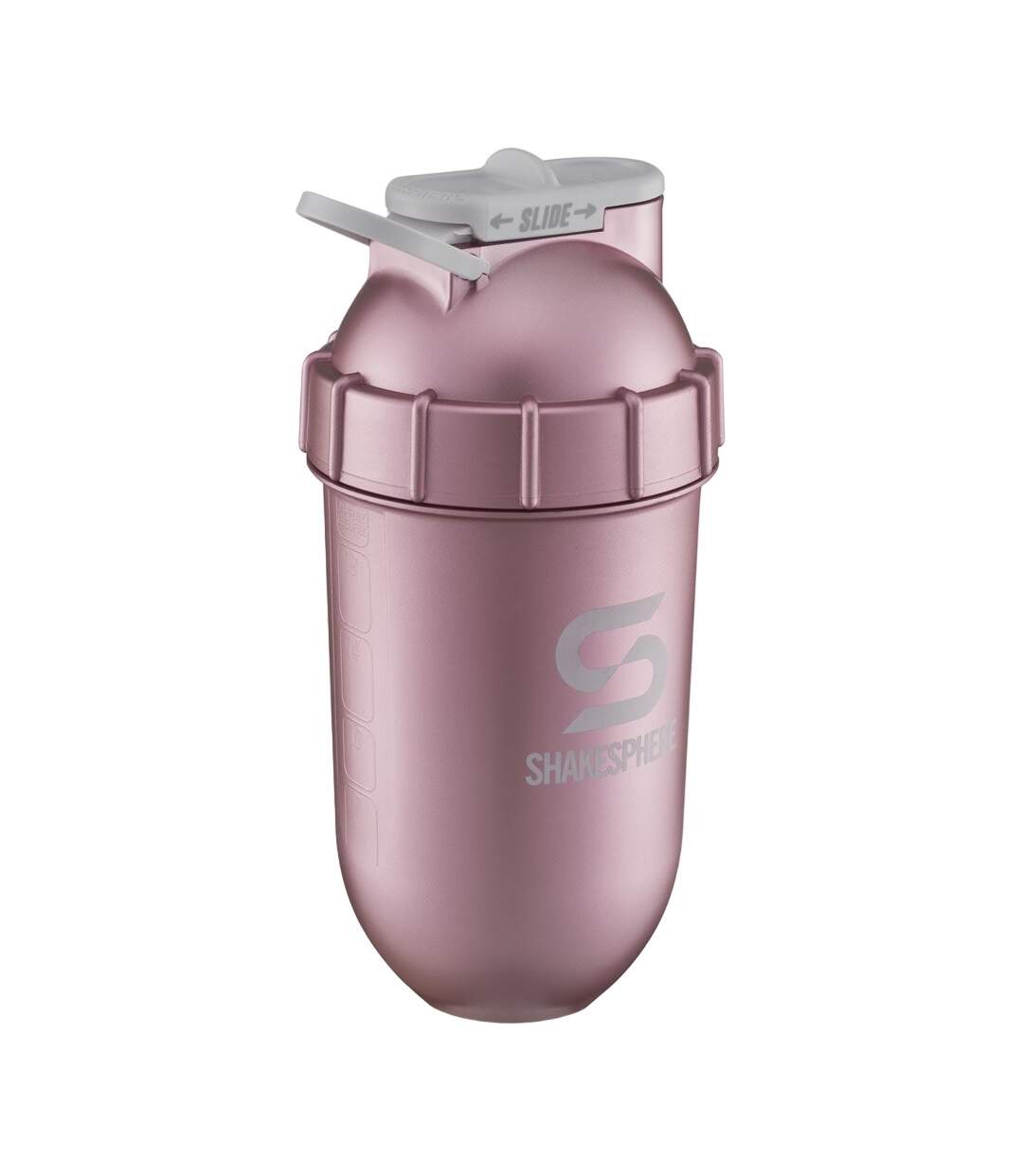 Shaker pour protéine 700 ml rose doré métallique ShakeSphere-3