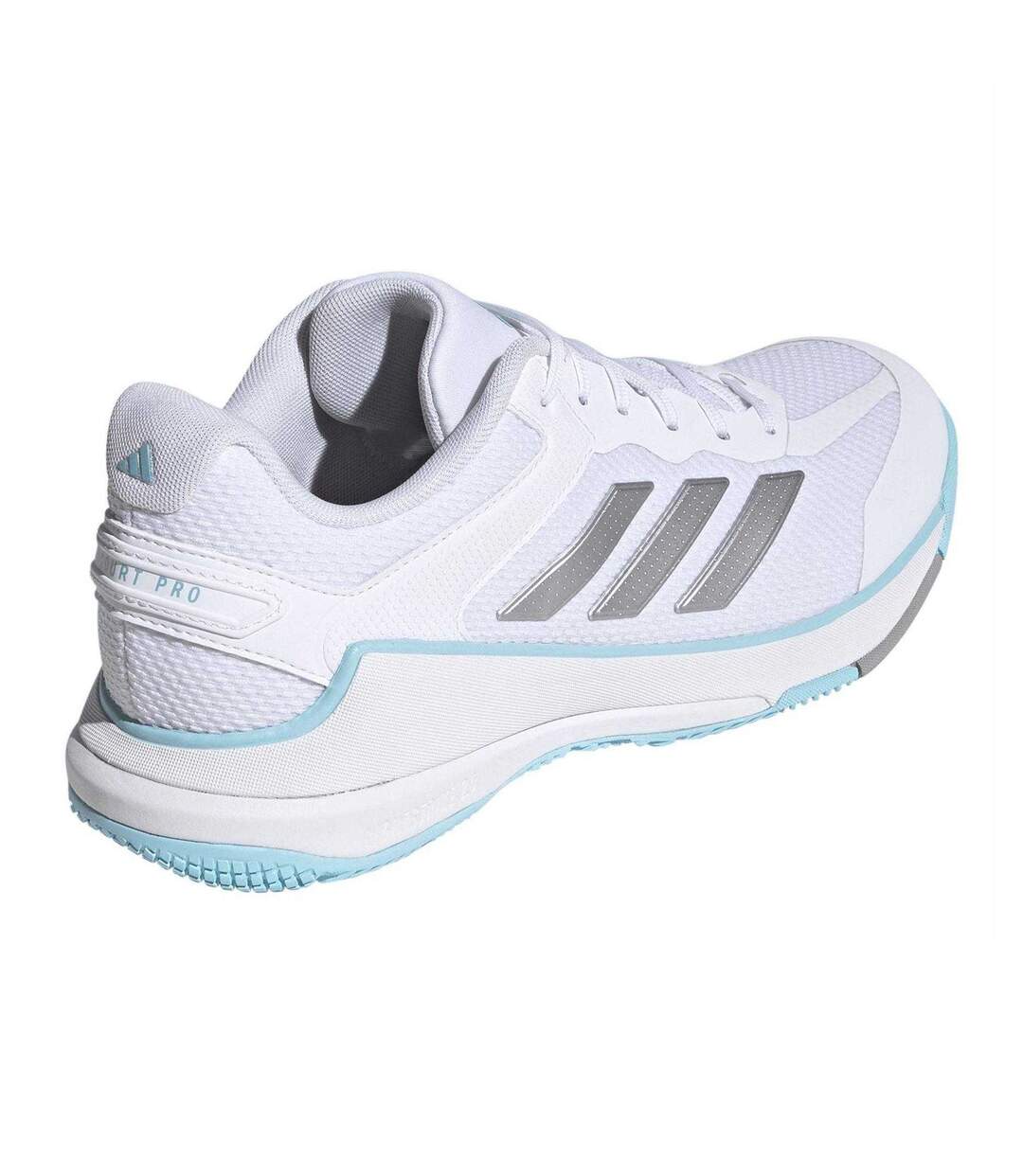 Womens/ladies Netcourt Pro Trainers White Grey Adidas-2