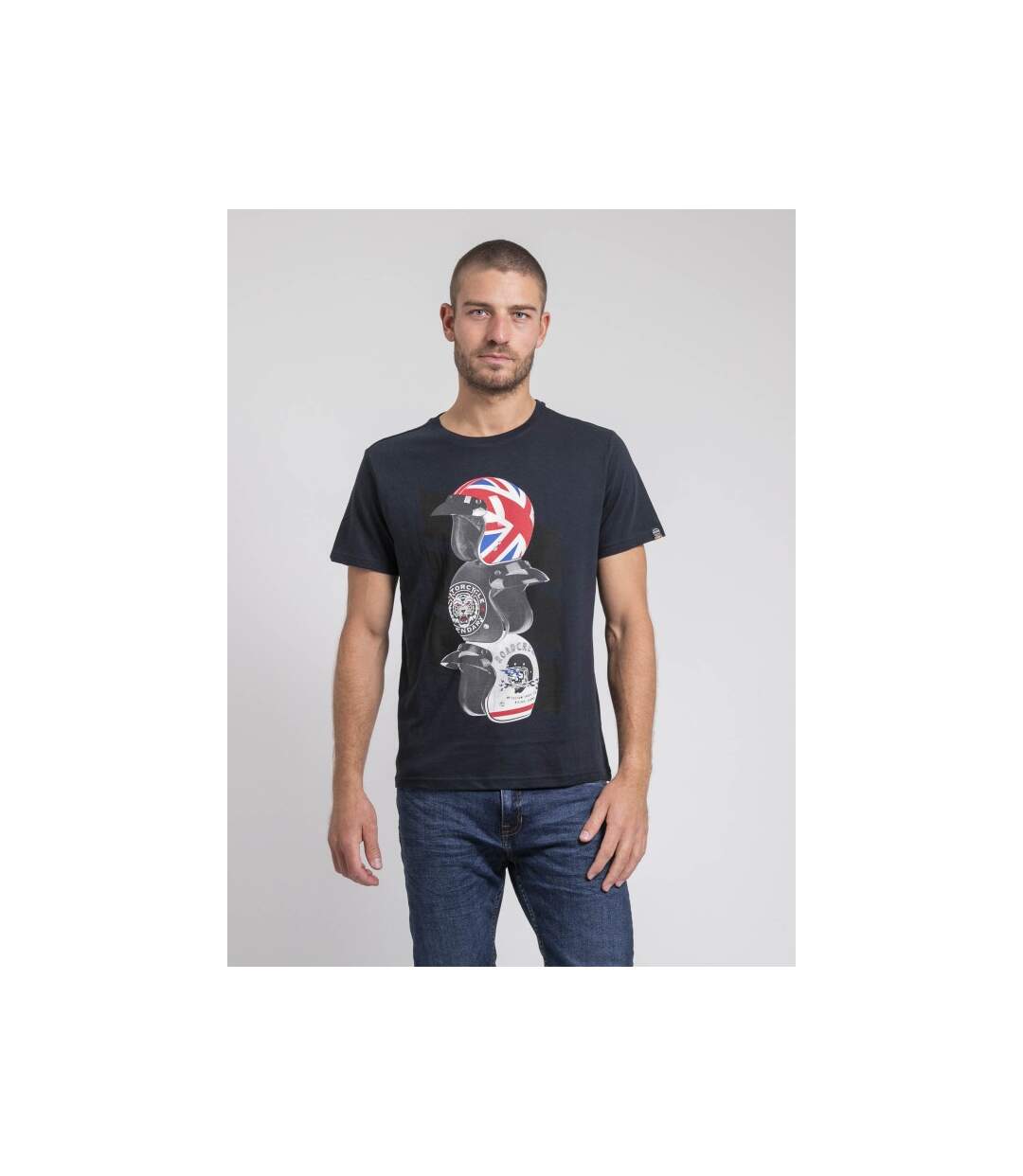 T-shirt col rond pur coton JOAKIM-1