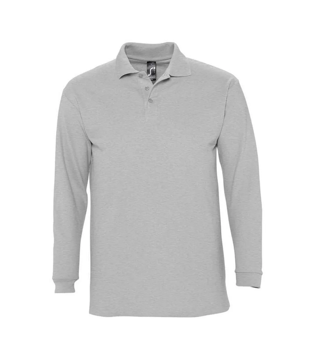 Polo Winter Homme Gris Chiné SOLS-1