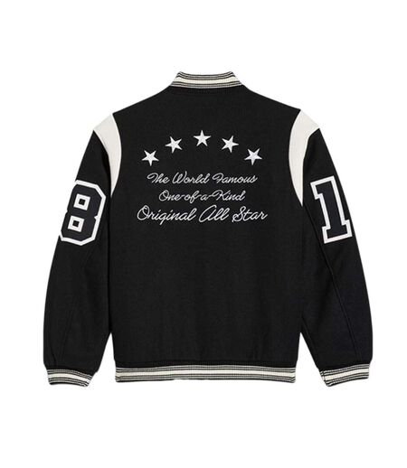 Veste bomber noir homme converse luxe varsity