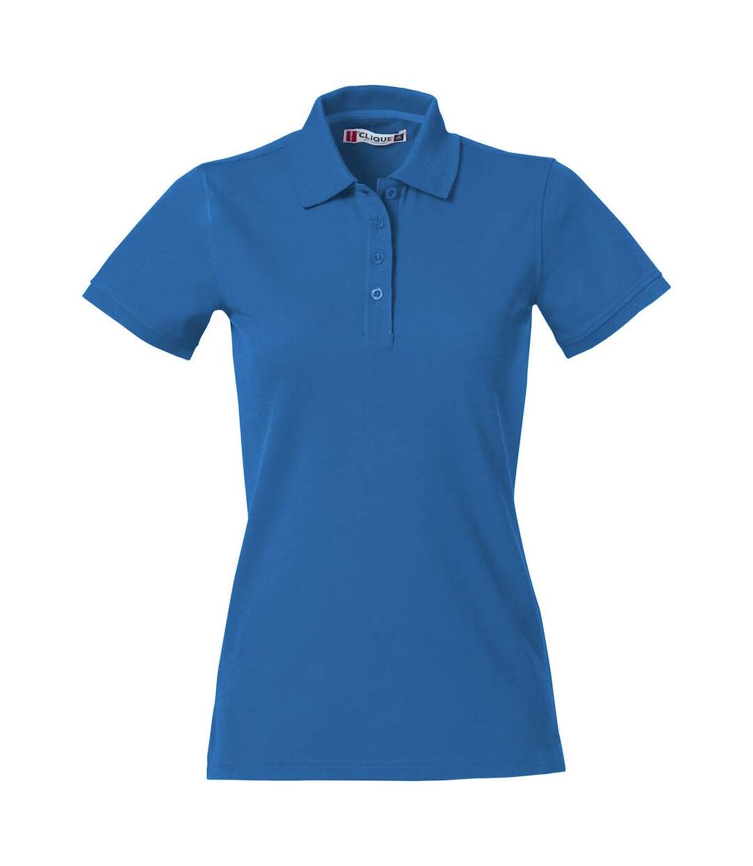 Polo heavy premium femme bleu roi Clique-1