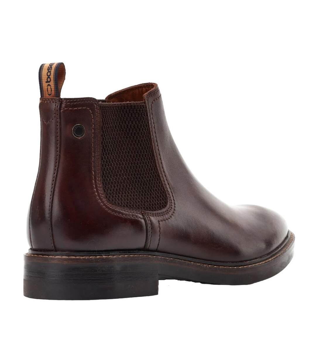 Mens Portland Leather Chelsea Boots Dark Brown Base London-2