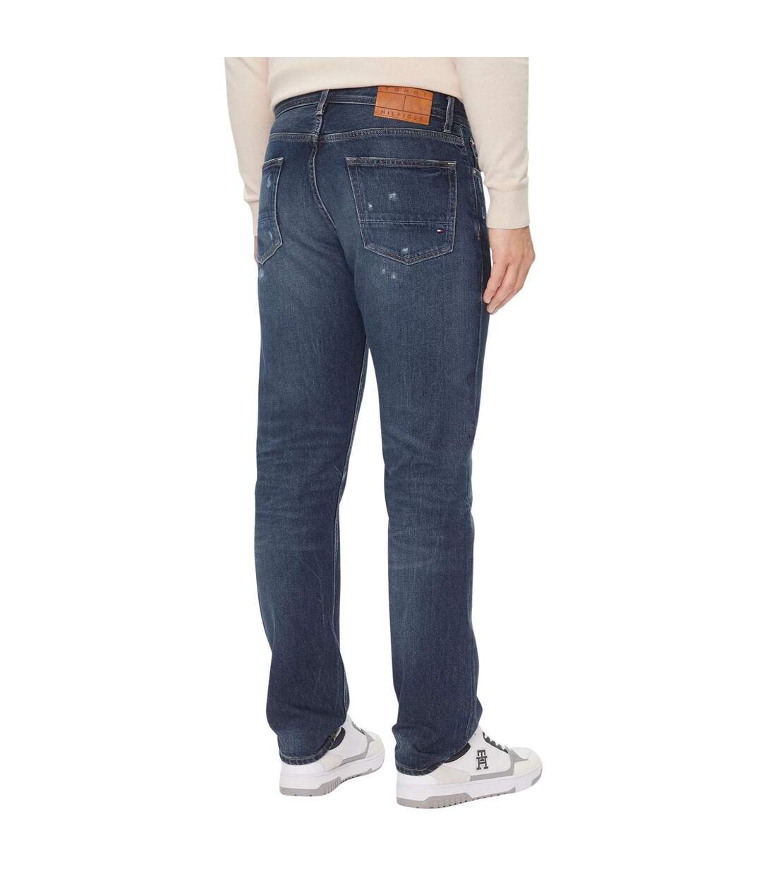 Jean Homme Bleu Marine Foncé Tommy Hilfiger-2