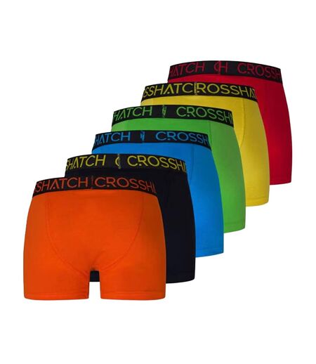 Pack Of 12  Mens Fresh Boxer Briefs  Multicoloured Crosshatch