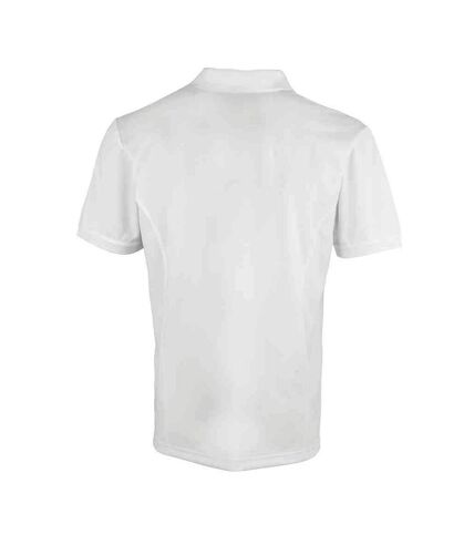 Polo coolchecker homme blanc Premier