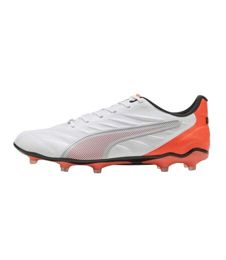 Mens King Pro Firm Ground Football Boots  White Puma