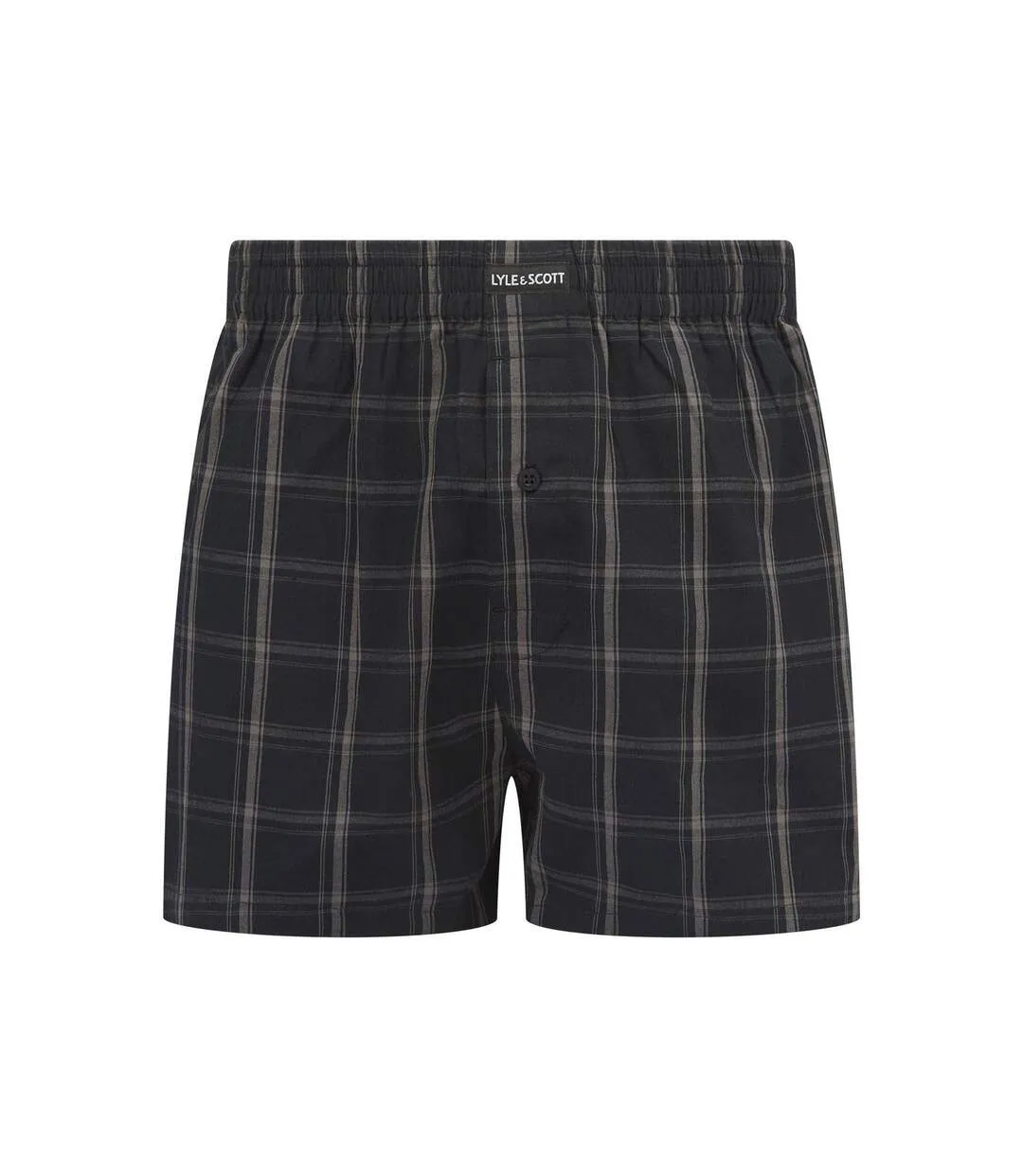 Lot De 3  Caleçons Tissés À Taille Élastiquée Homme Noir Lyle & Scott-4