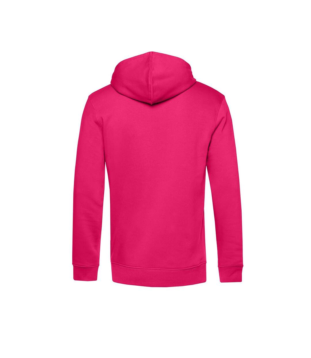 Pull À Capuche Biologique Pour Hommes Magenta Vif B&C-2
