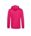 Pull À Capuche Biologique Pour Hommes Magenta Vif B&C-2