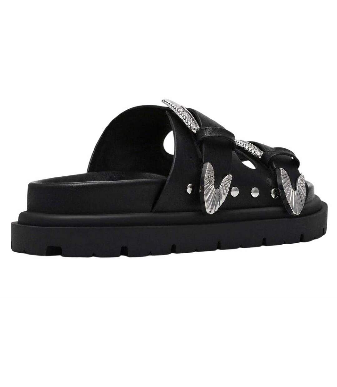 Claquettes Motif/style Boucle Femme Noir Steve Madden-3