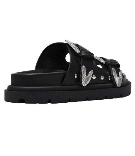 Claquettes Motif/style Boucle Femme Noir Steve Madden
