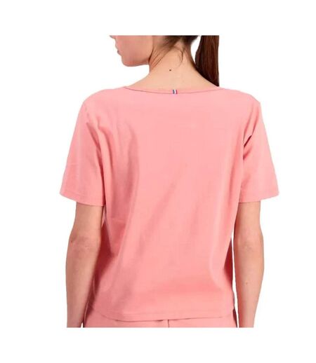 T-Shirt rose femme le coq sportif n°1 rosette