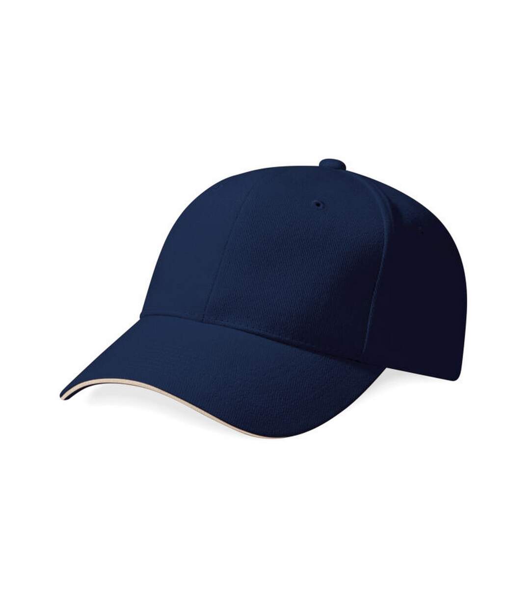 Casquette de baseball pro-style adulte bleu marine / beige gris Beechfield-1