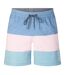 Mens Colour Block Relaxed Fit Swim Shorts Abuba Blue Hurley-1