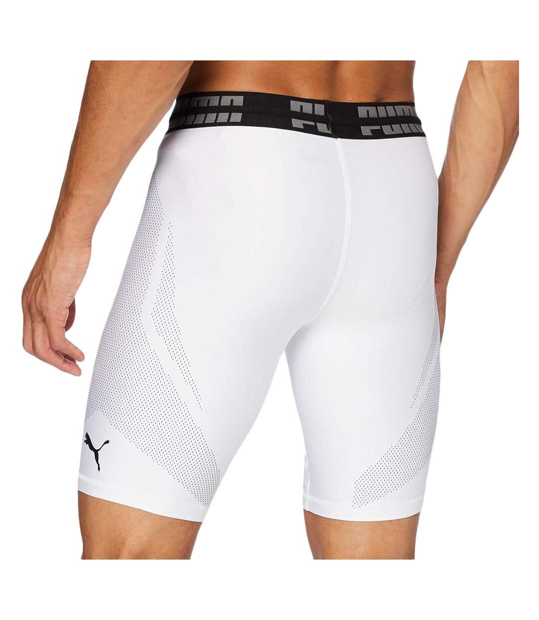 Short de compression blanc homme puma 9808 - m-2