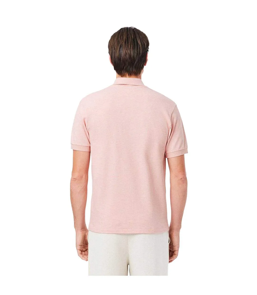 Mens L.12.12 Marl Classic Polo Shirt Pink Lacoste-3