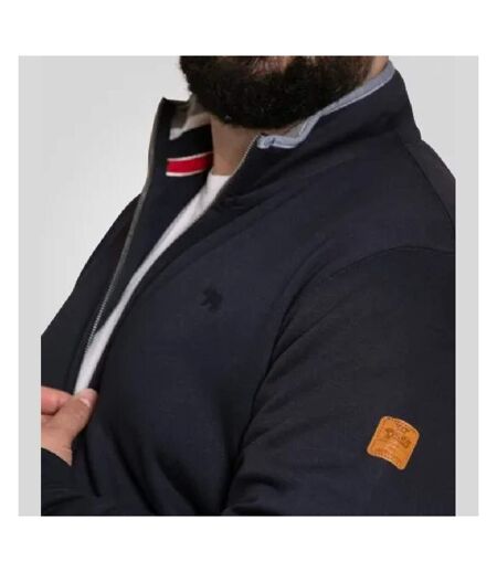 Veste Polaire Motif/style Logo Brodé D555 Johnson Homme Bleu Marine Duke