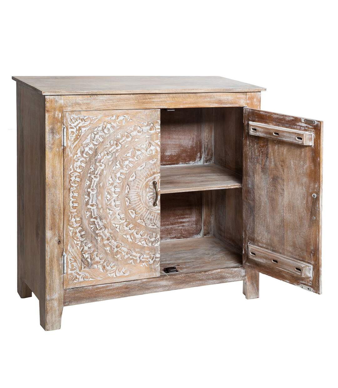 Buffet en manguier 2 portes SHIREL - Marron-4