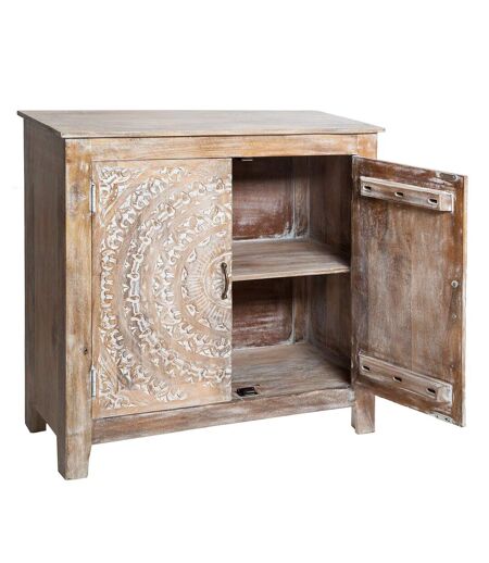 Buffet en manguier 2 portes SHIREL - Marron