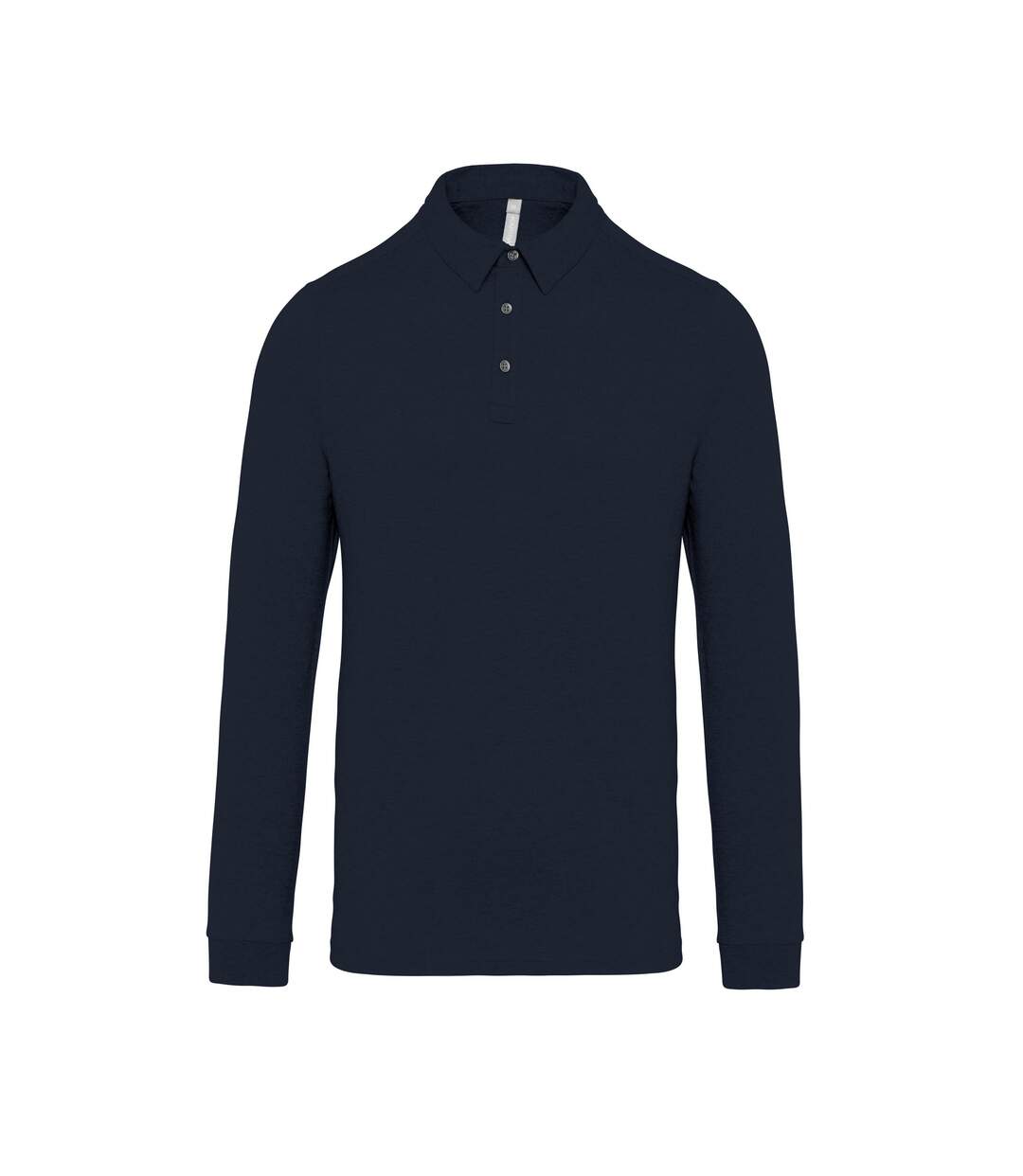 Kariban Polo à manches longues en jersey pour hommes (Bleu marine) - UTRW7465