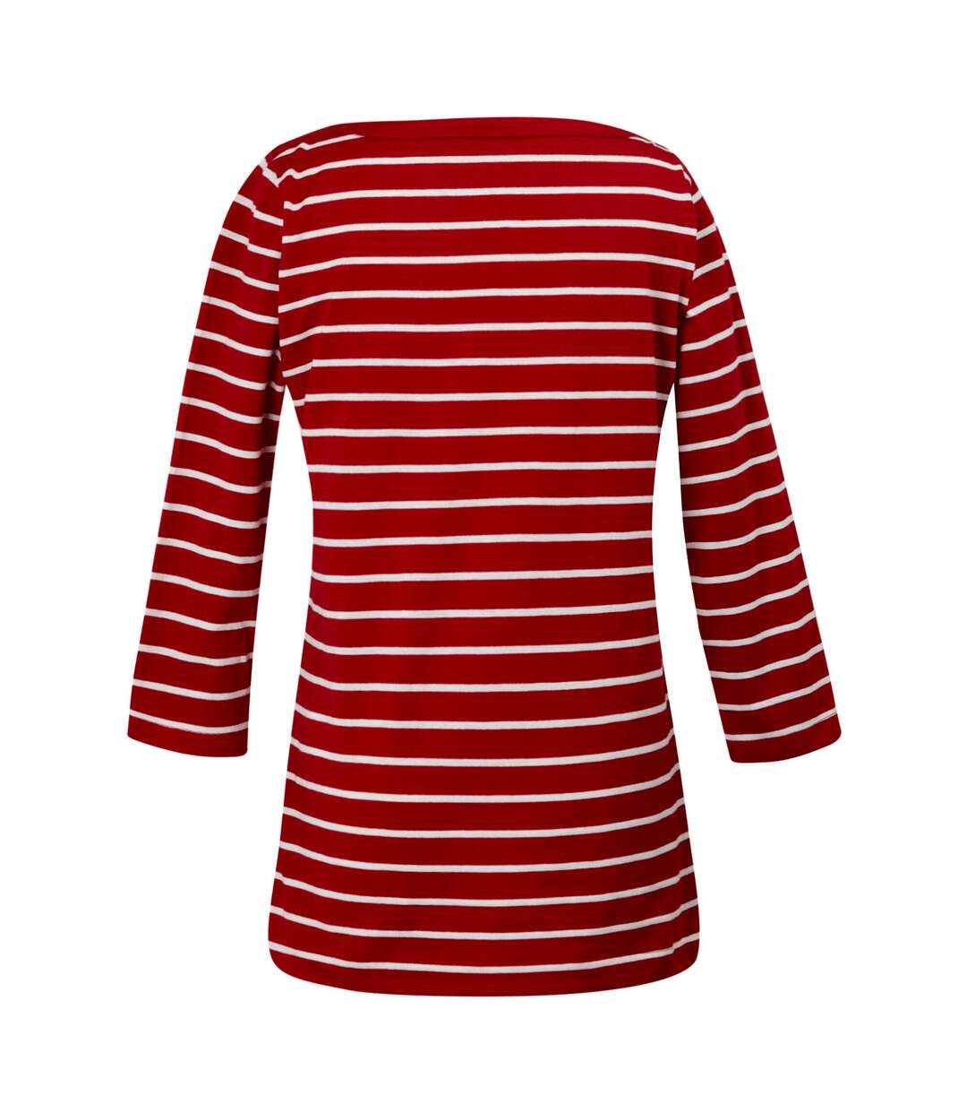 Haut bayletta femme rouge vif / blanc Regatta-2